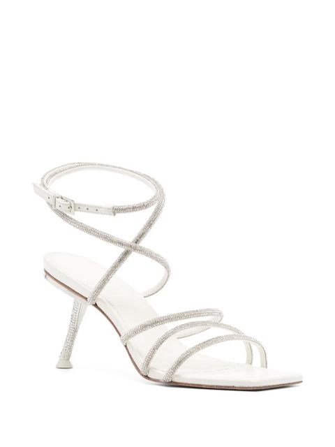 Cult Gaia Isa 70mm leather sandals - Silver - zdjęcie produktu nr 2