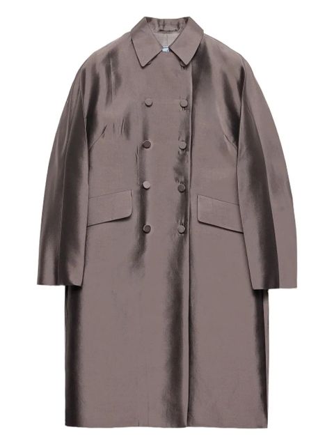 Prada double-breasted coat - Grey - zdjęcie produktu nr 1