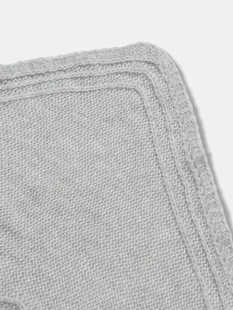 Answear.LAB szalik z wełną merino damski kolor szary gładki - zdjęcie produktu nr 2