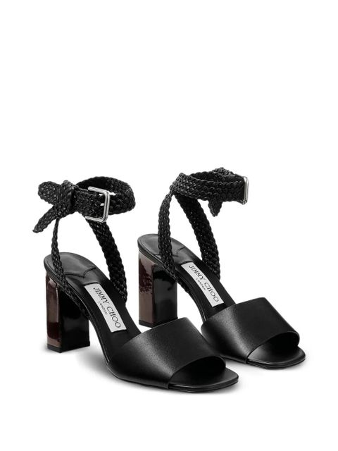 Jimmy Choo Rori braided buckled sandals - Black - zdjęcie produktu nr 2