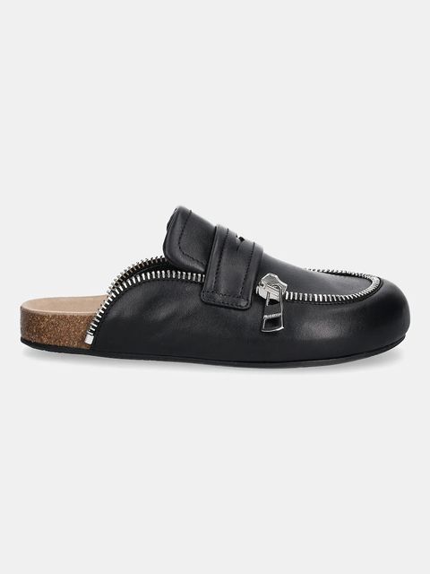 JW Anderson klapki skórzane Biker Loafer damskie kolor czarny LF0071 LA0268 999