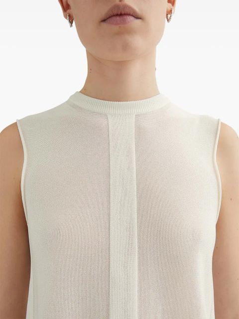 Jil Sander knitted vest - White - zdjęcie produktu nr 2