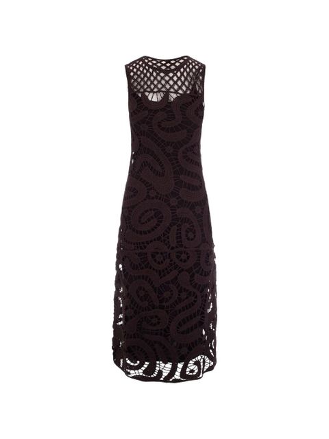 PINKO sleeveless crochet-detail dress - Brown - zdjęcie produktu nr 2