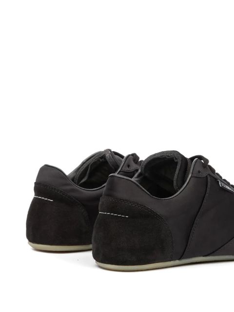 MM6 Maison Margiela suede-panel sneakers - Black