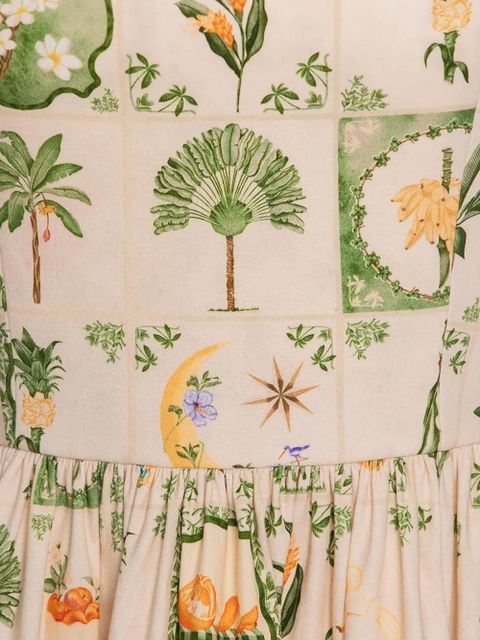 Agua By Agua Bendita Lima floral-print mini dress - Green