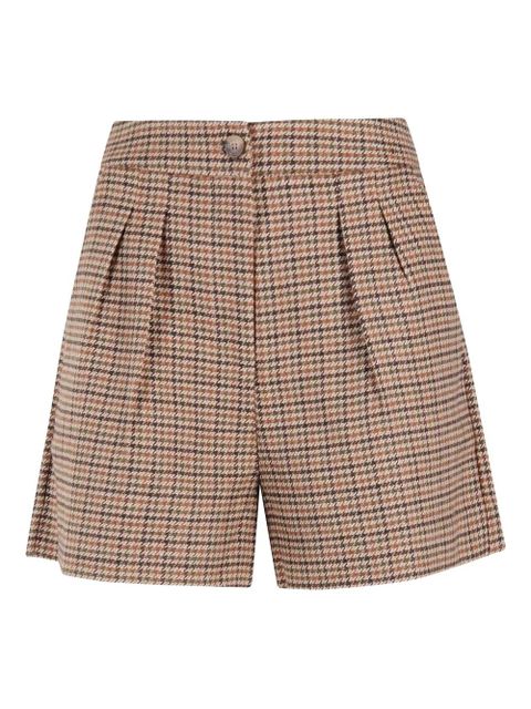 MC2 Saint Barth houndstooth-pattern shorts - Brown - zdjęcie produktu nr 1