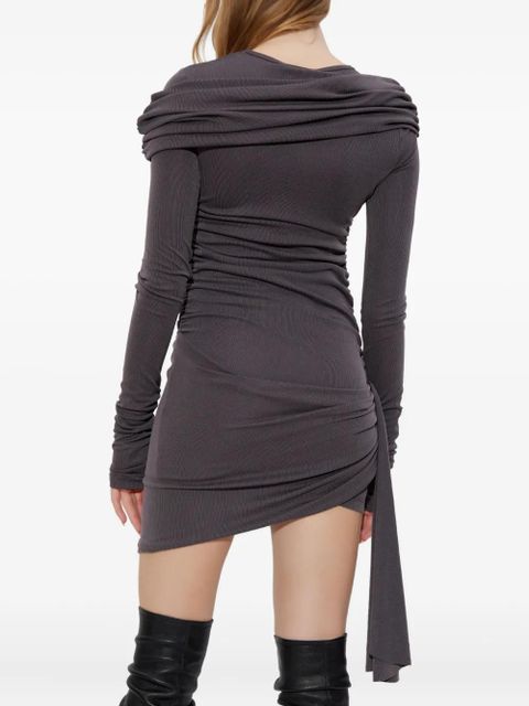 MISBHV draped ruched dress - Grey