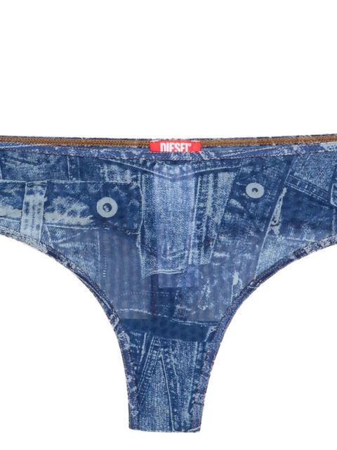 Diesel printed briefs - Blue