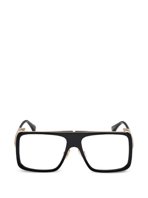 Max Mara Eyewear square frame glasses - Black - zdjęcie produktu nr 1