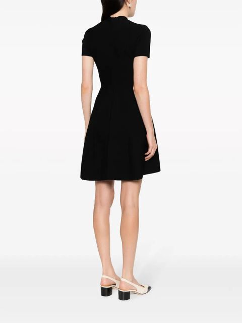 Valentino Garavani bow-embellished knit minidress - Black