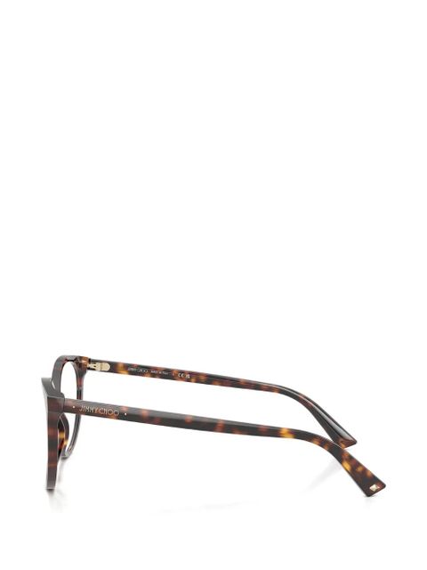 Jimmy Choo havana frame glasses - Brown