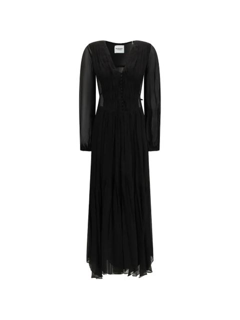 MARANT ÉTOILE Briane V-neck maxi dress - Black - zdjęcie produktu nr 1