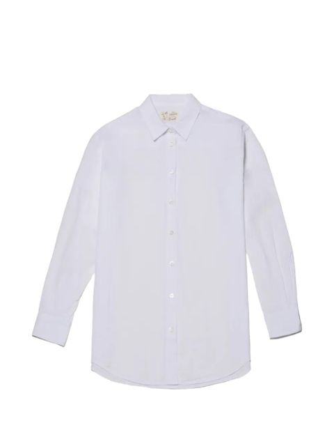 MC2 Saint Barth lettering-embroidered shirt - White - zdjęcie produktu nr 1
