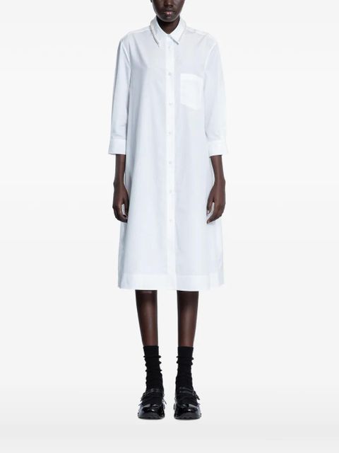 Simone Rocha button-placket shirt dress - White - zdjęcie produktu nr 1