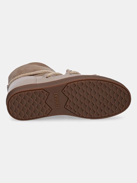 Inuikii śniegowce skórzane Classic Wedge kolor beżowy 1001.004.0042.250