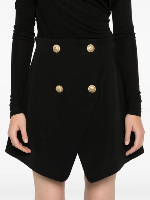 Balmain virgin wool mini skirt - Black