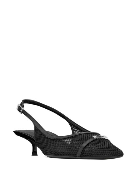 Saint Laurent slingback mesh pumps - Black - zdjęcie produktu nr 2
