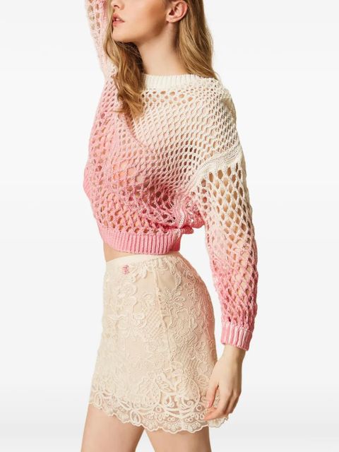 TWINSET lace skirt - Neutrals