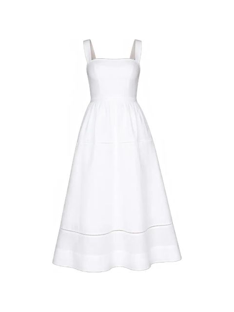 Reformation Petites Everett square-neck midi dress - White - zdjęcie produktu nr 1