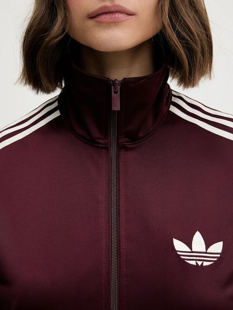 adidas Originals bluza Firebird damska kolor bordowy z aplikacją KH1592