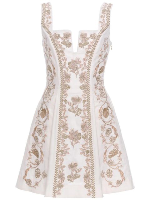 Agua By Agua Bendita all-over embroidered dress - White - zdjęcie produktu nr 1