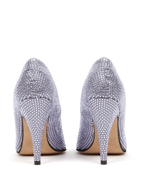 Maison Margiela Tabi 110mm rhinestone-embellished pumps - Purple