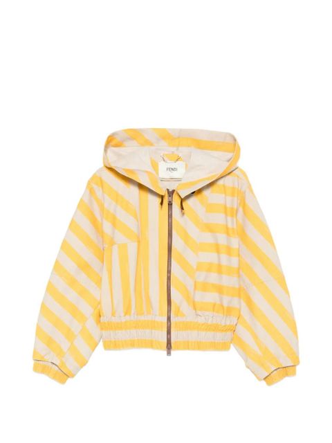 FENDI striped hooded jacket - Yellow - zdjęcie produktu nr 1