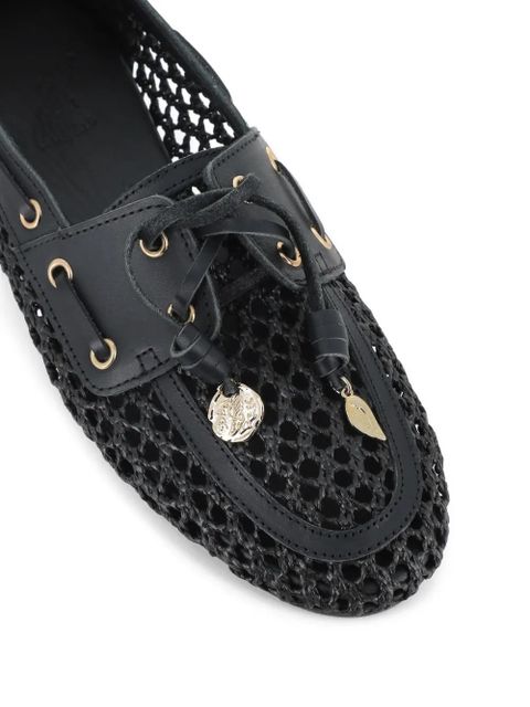 Ancient Greek Sandals Pliaria boat shoes - Black