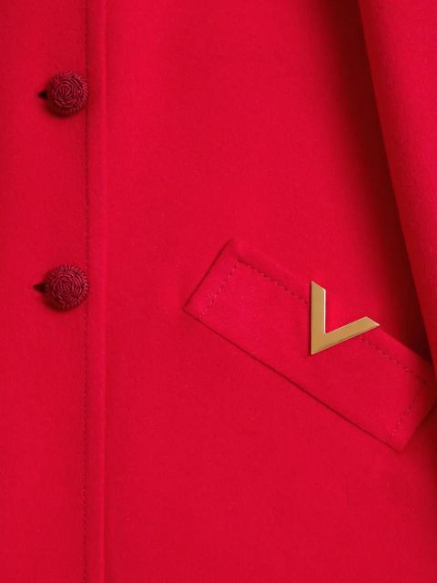 Valentino Garavani vgold button-up coat - Red