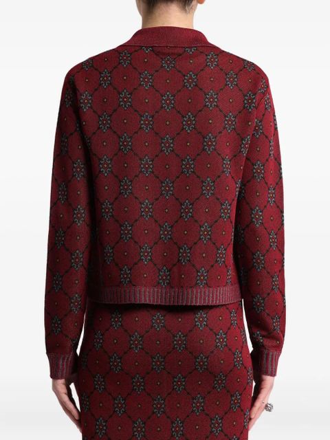 ETRO patterned cardigan - Red