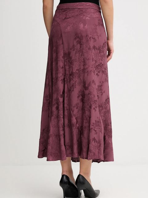 Hoss Intropia spódnica kolor bordowy maxi rozkloszowana 8422464 - zdjęcie produktu nr 2