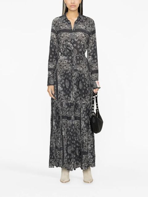 Golden Goose paisley-print maxi shirtdress - Grey