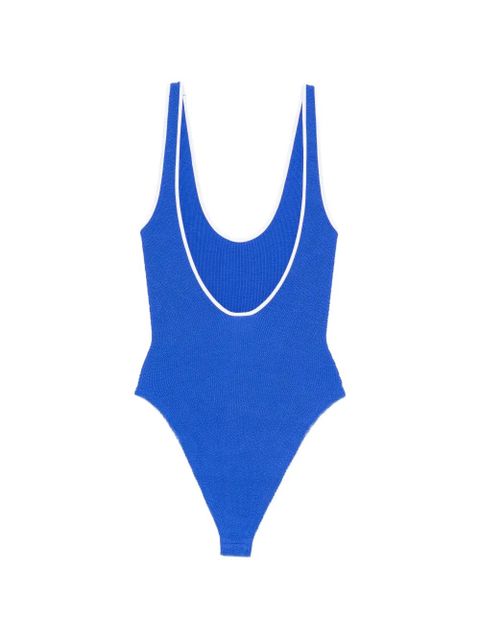 Hunza G scoop neck swimwear - Blue - zdjęcie produktu nr 2