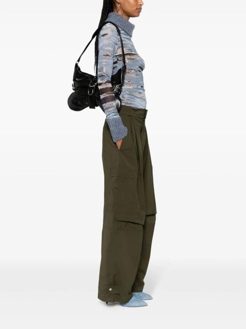 Blumarine large Butterfly leather shoulder bag - Black - zdjęcie produktu nr 2