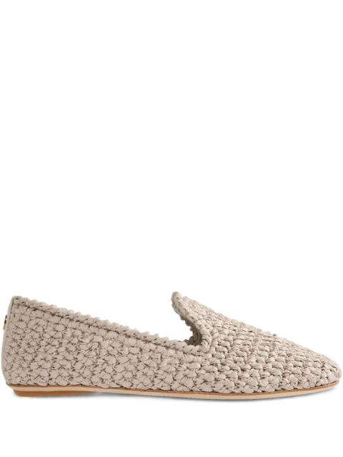 Moncler braided slip-on loafers - Neutrals - zdjęcie produktu nr 1