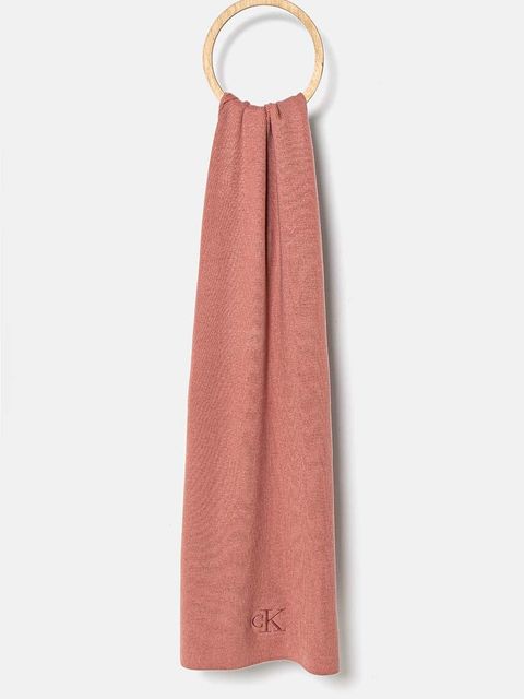 Calvin Klein Jeans szalik damski kolor pomarańczowy gładki K60K612659 - zdjęcie produktu nr 1