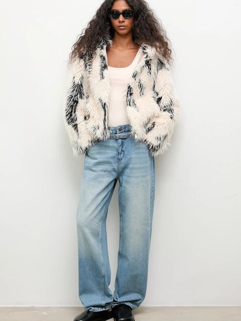 Answear.LAB kurtka kolor biały przejściowa