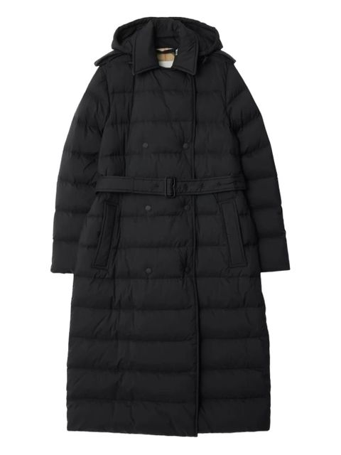 Burberry hooded belted padded coat - Black - zdjęcie produktu nr 1
