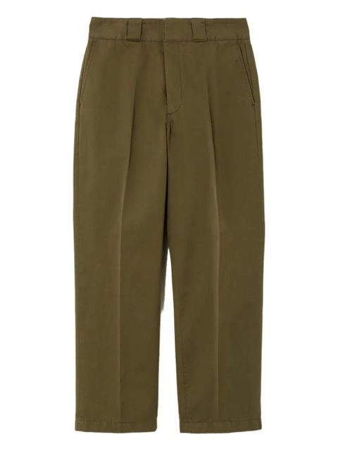 RE/DONE pressed-crease trousers - Green - zdjęcie produktu nr 1