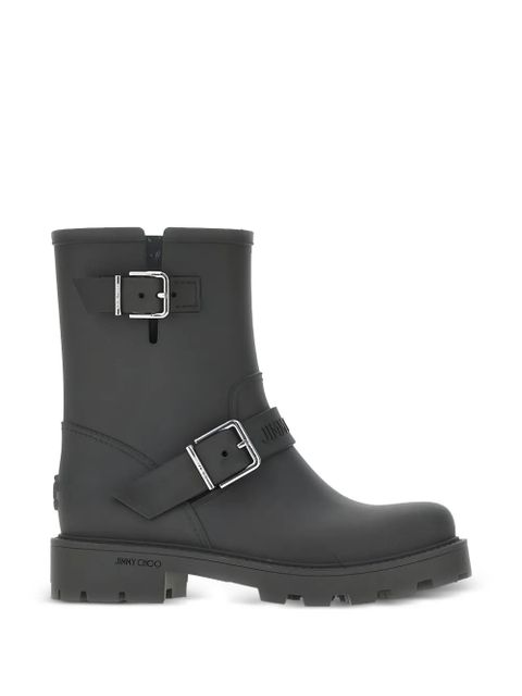 Jimmy Choo buckle-strap biker boots - Black - zdjęcie produktu nr 1