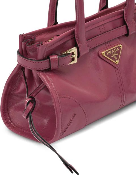 Prada buckle leather shoulder bag - Pink