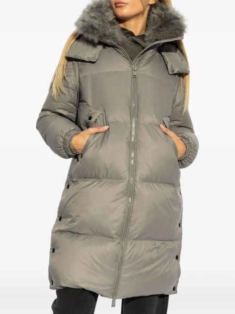 Yves Salomon detachable-hood down coat - Grey - zdjęcie produktu nr 2