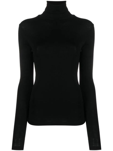 Róhe roll-neck merino-wool top - Black - zdjęcie produktu nr 1