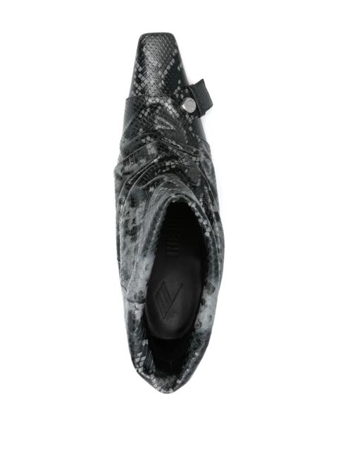 The Attico 95mm Juno boots - Black