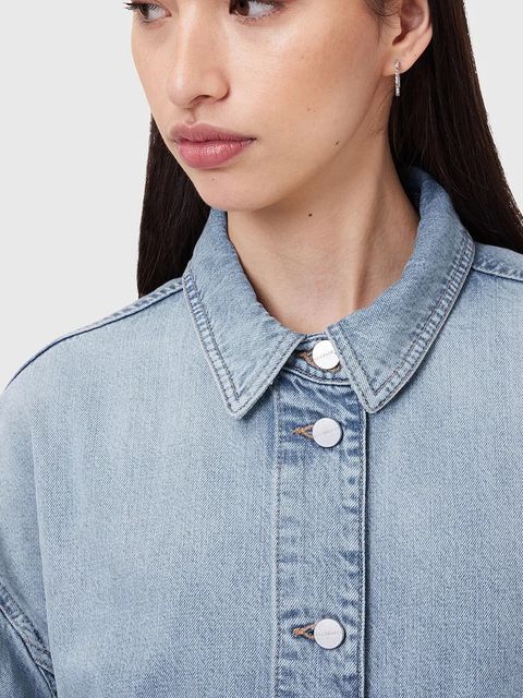 AllSaints kurtka z domieszką lnu HETTIE - zdjęcie produktu nr 2