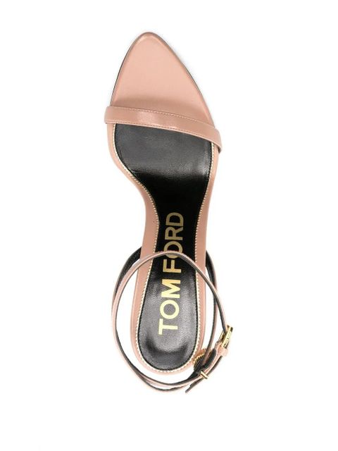 TOM FORD Padlock 85mm sandals - Neutrals