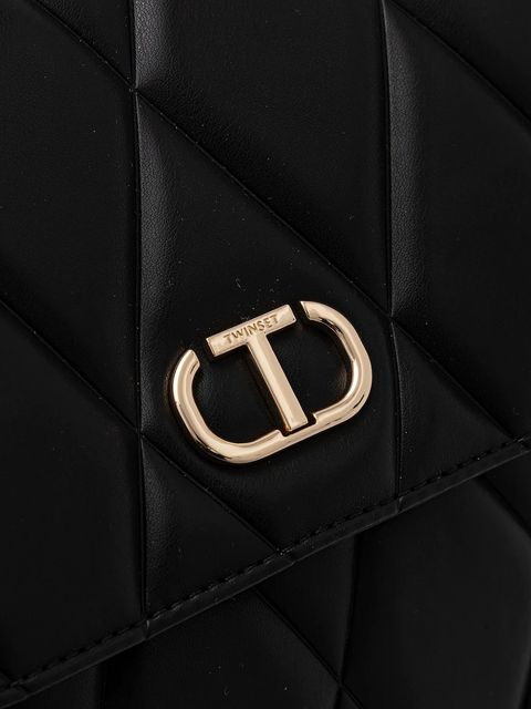 Twinset plecak damski kolor czarny duży gładki 252TB7055