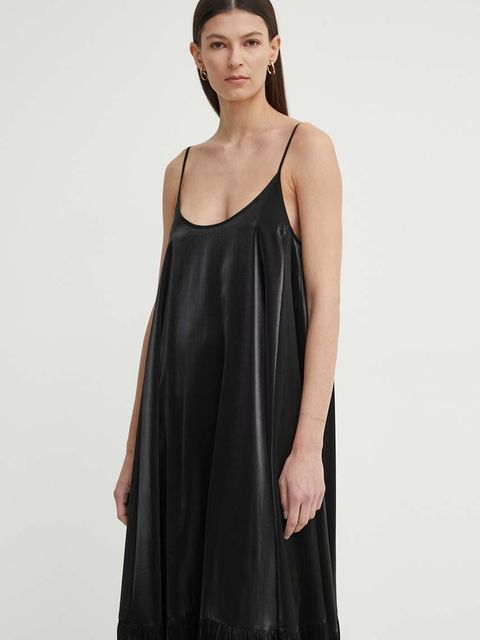 AERON sukienka IMOGEN kolor czarny maxi rozkloszowana AW24SSDR523491