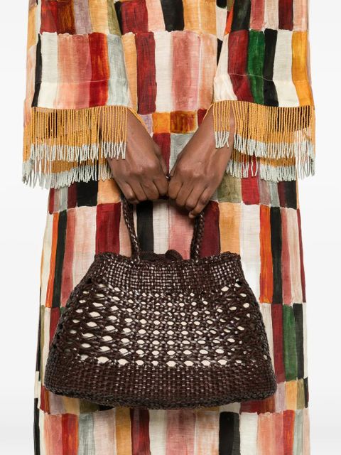 DRAGON DIFFUSION Santa Cano braided-handle tote bag - Brown - zdjęcie produktu nr 2