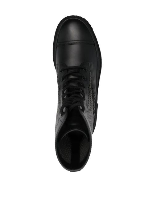 Moncler Carinne perforated ankle boots - Black